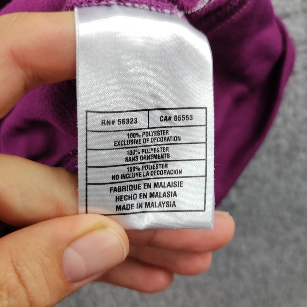 NTG Nike Track Jacket Purple Magenta Womens Sz Large 12-14 Y2K - Picture 6 of 6
